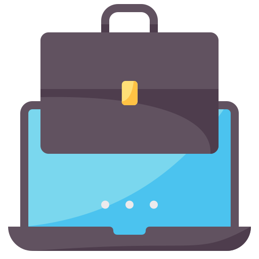 Online work Generic Flat icon