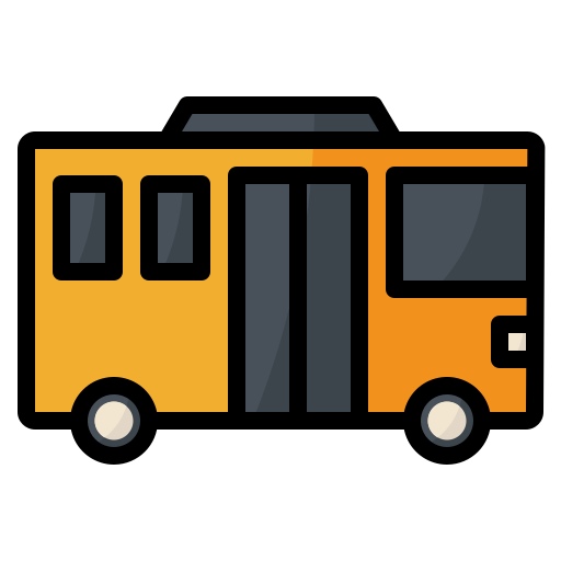 School bus Generic Outline Color icon
