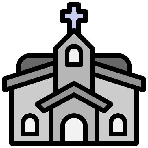 교회에 Surang Lineal Color icon