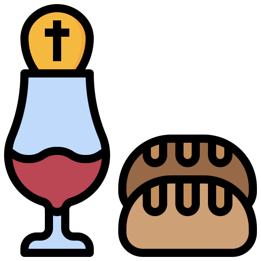 eucaristia Surang Lineal Color icona