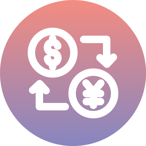 cambio de divisas Generic Flat Gradient icono