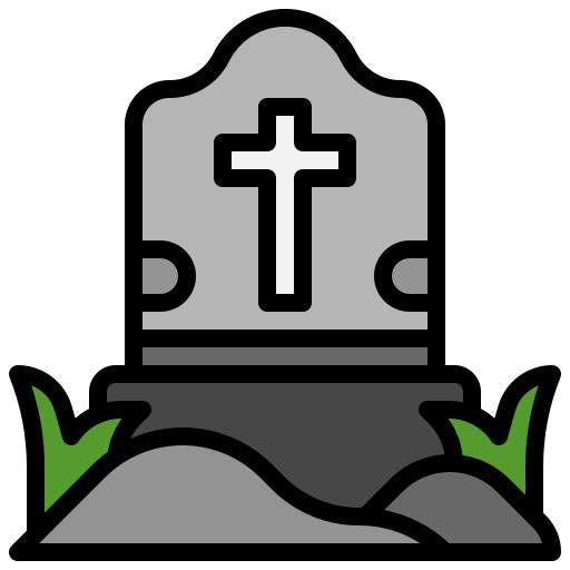 Tombstone Surang Lineal Color icon
