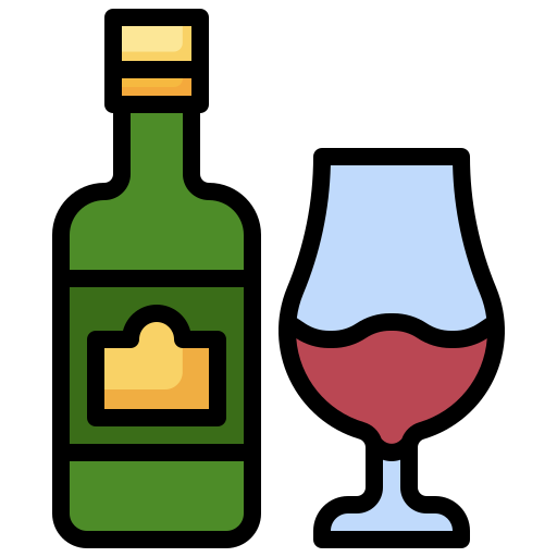 vino Surang Lineal Color icono