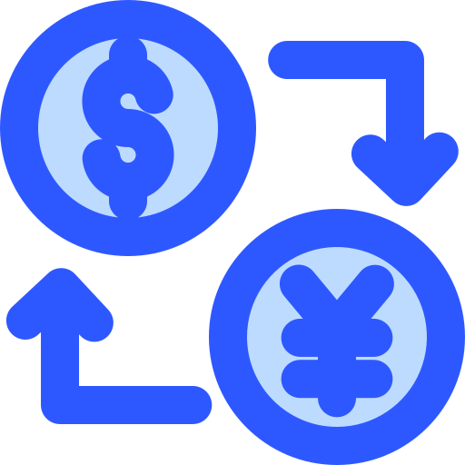 Currency exchange Generic Blue icon
