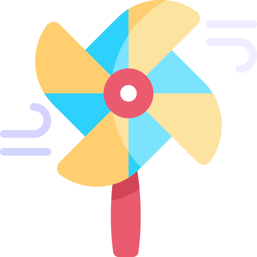 바람개비 Kawaii Flat icon