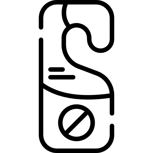 türhänger Kawaii Lineal icon