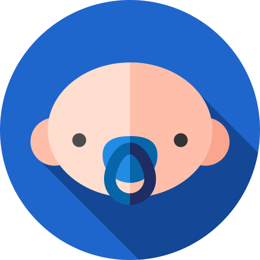 男の赤ちゃん Flat Circular Flat icon