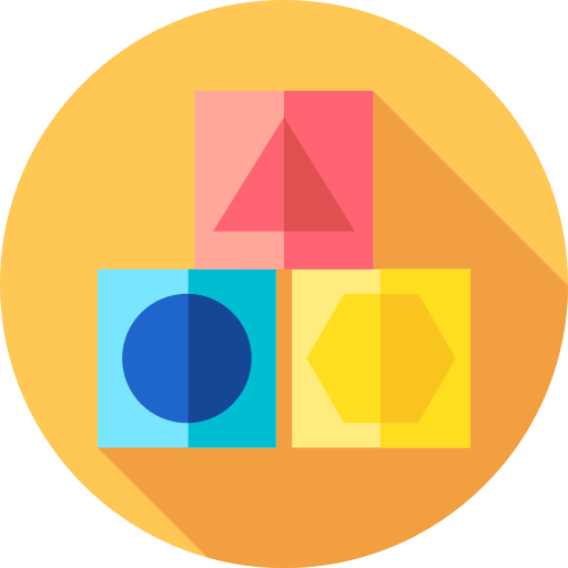 Cubes Flat Circular Flat icon