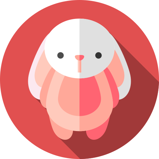 Bunny Flat Circular Flat icon