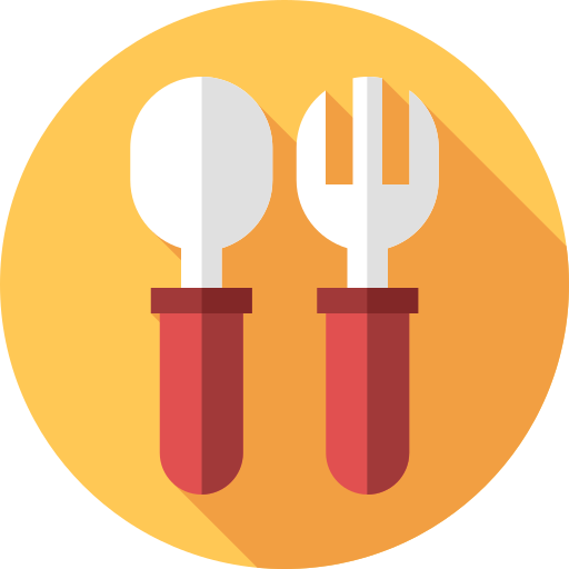 Cutlery Flat Circular Flat icon