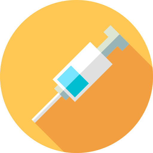 vacuna Flat Circular Flat icono