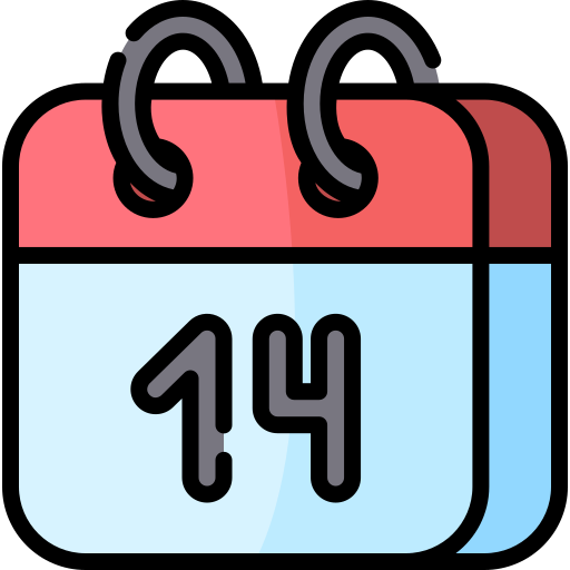 Calendar Kawaii Lineal color icon