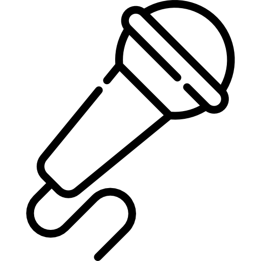 마이크로폰 Special Lineal icon