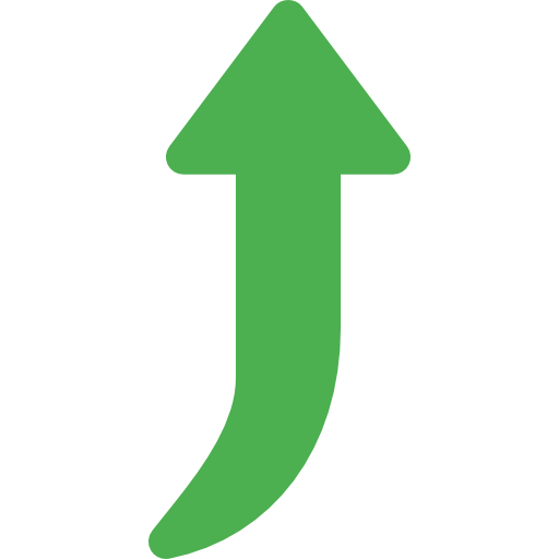 Up arrow Pixel Perfect Flat icon