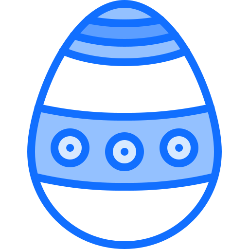 Easter egg Coloring Blue icon