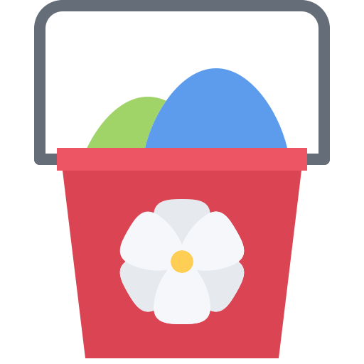 Пасхальное яйцо Coloring Flat иконка