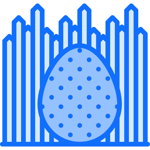 uovo di pasqua Coloring Blue icona