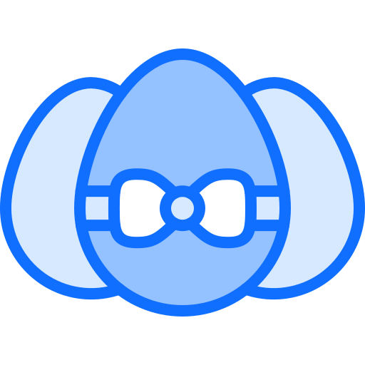 Easter egg Coloring Blue icon