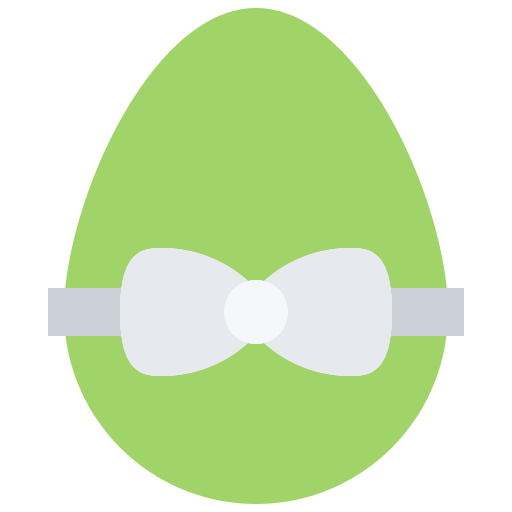 Easter egg Coloring Flat icon