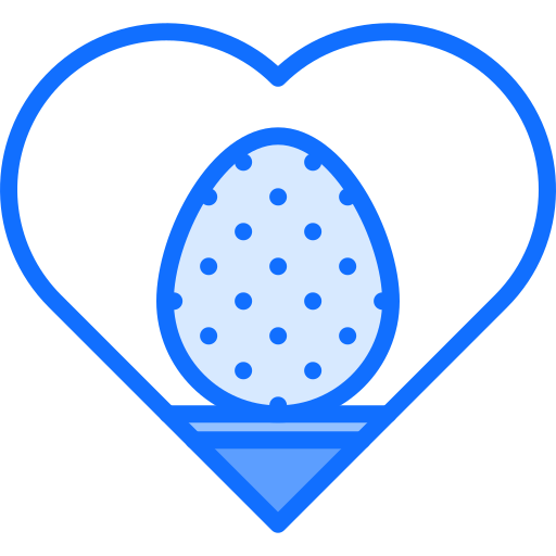 부활절 달걀 Coloring Blue icon