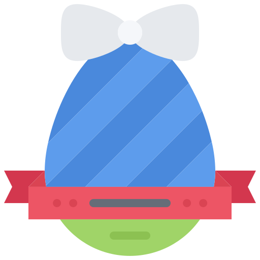 Easter egg Coloring Flat icon