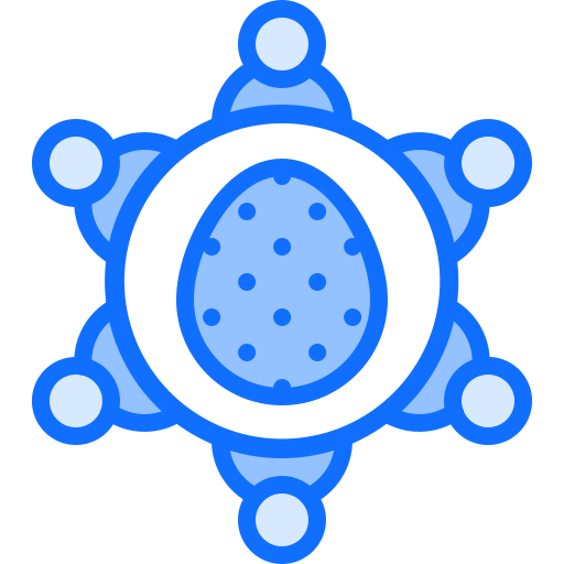 ostern Coloring Blue icon