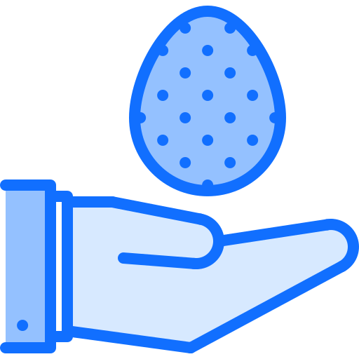 ovos de pascoa Coloring Blue Ícone