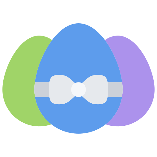 부활절 달걀 Coloring Flat icon