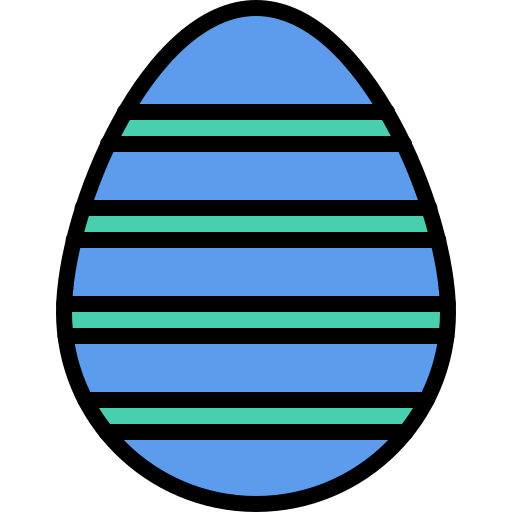 el huevo de pascua Coloring Color icono