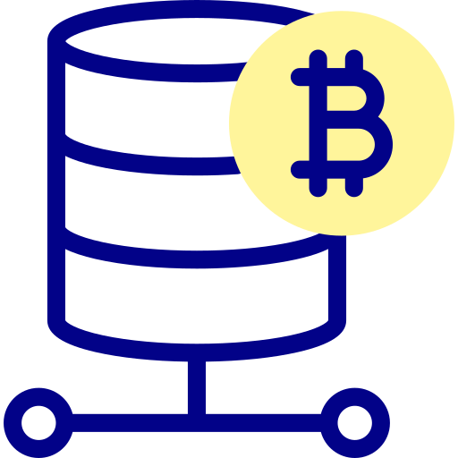 base de datos Detailed Mixed Lineal color icono