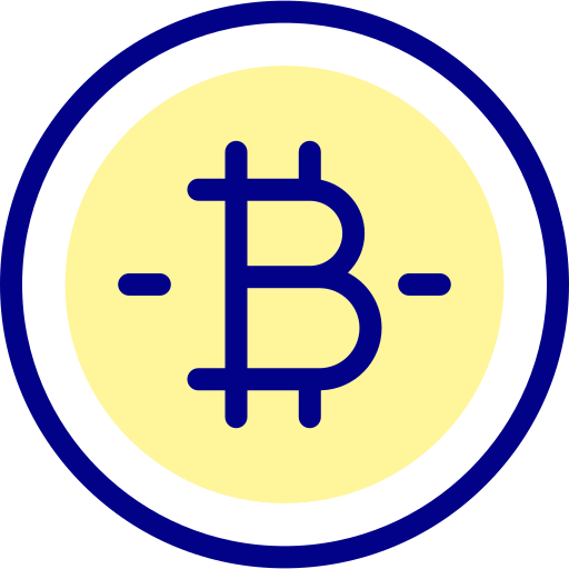 Bitcoin Detailed Mixed Lineal color icon