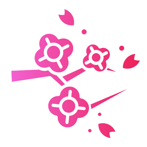 kwiat wiśni Generic Flat Gradient ikona