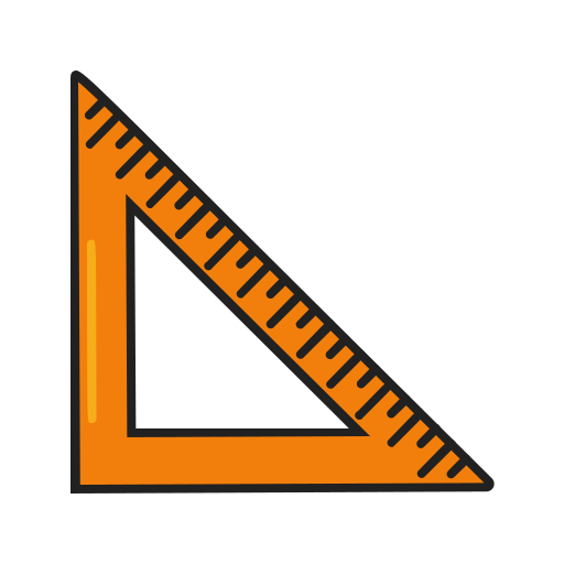 herramientas de geometría Generic Thin Outline Color icono