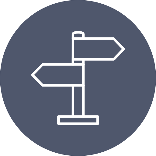 Directional sign Generic Circular icon