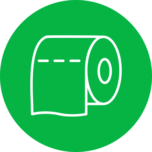 Toilet paper Generic Circular icon