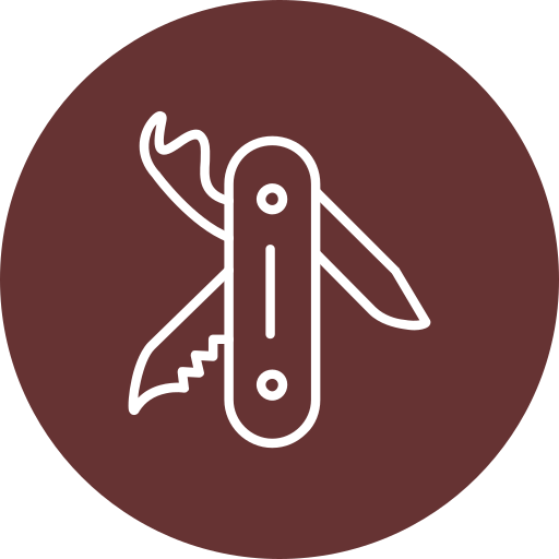 cuchillo del ejército suizo Generic Circular icono
