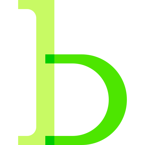 B Basic Sheer Flat icon