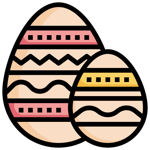 uovo di pasqua Surang Lineal Color icona