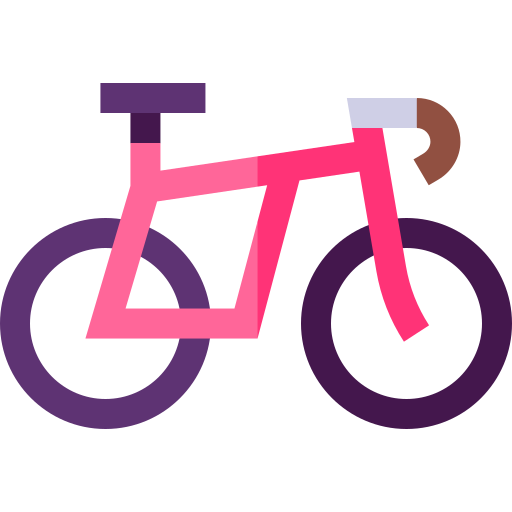 Bike Basic Straight Flat icon