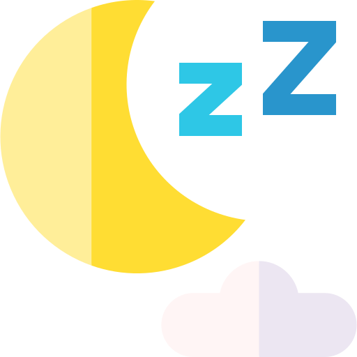 Sleep Basic Straight Flat icon