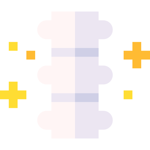 coluna vertebral Basic Straight Flat Ícone