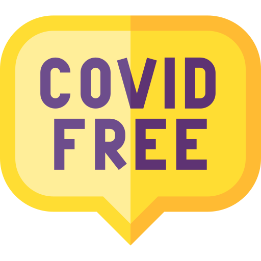 covid-vrij Basic Straight Flat icoon