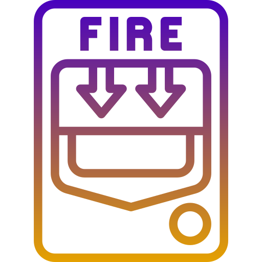 alarm przeciwpożarowy Generic Gradient ikona