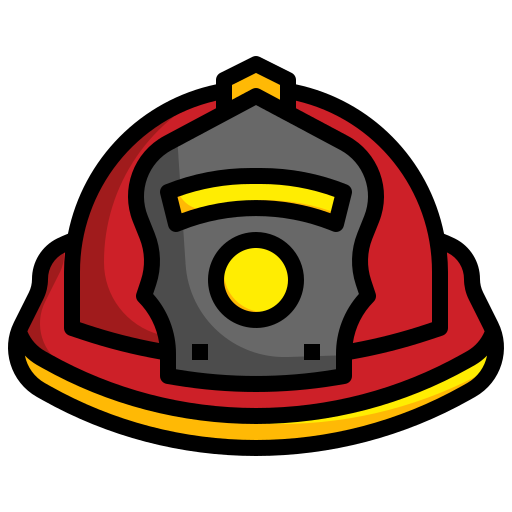 casco de bombero Generic Outline Color icono
