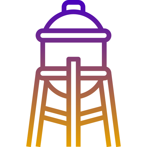 torre de agua Generic Gradient icono