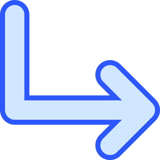Turn right Generic Blue icon