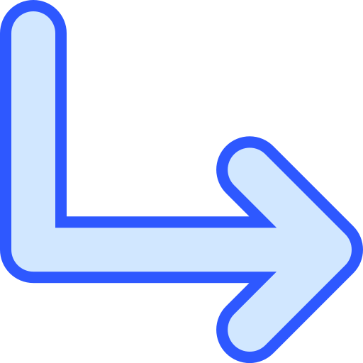 우회전 Generic Blue icon