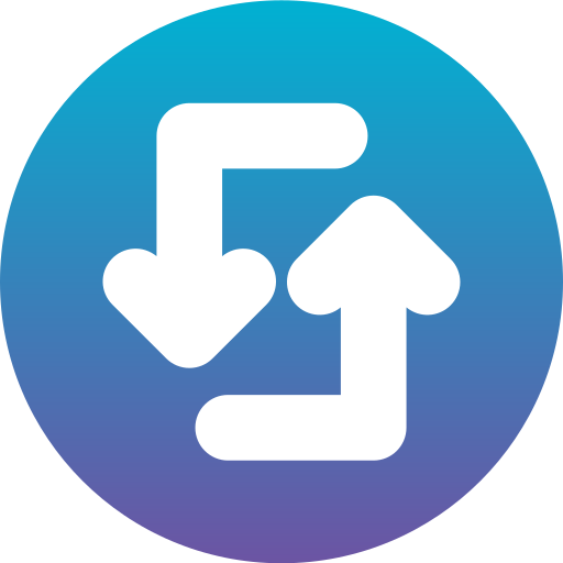 Exchange Generic Flat Gradient icon