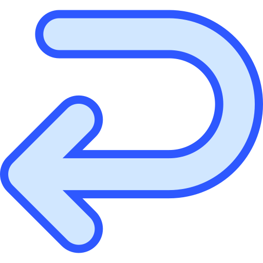 Return Generic Blue icon