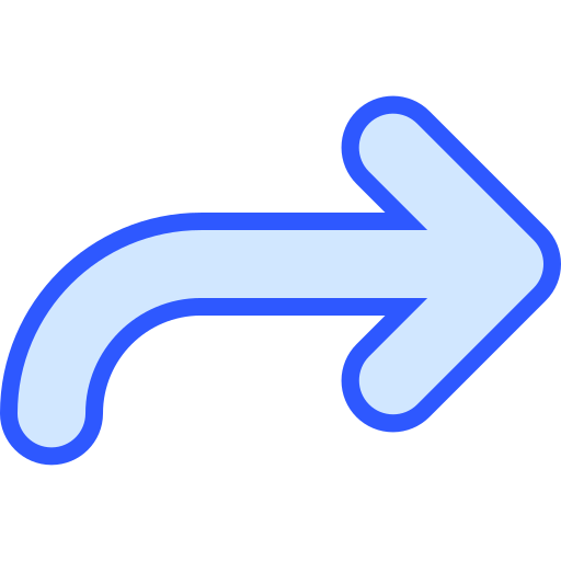 flecha derecha Generic Blue icono